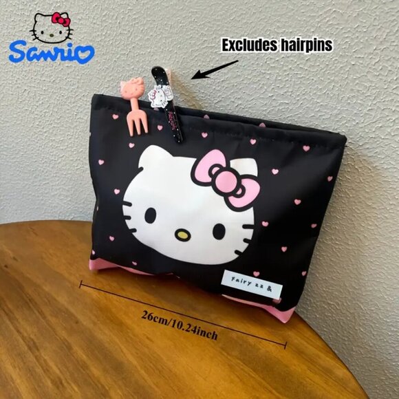 Hello Kitty Cute Cartoon Portable Large Capacity Makeup Bag - Picture 4 of 5